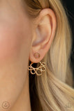 Paparazzi "Completely Surrounded" Gold Post Earrings Paparazzi Jewelry
