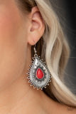 Paparazzi "Desert Drama" Red Earrings Paparazzi Jewelry