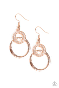 Paparazzi "Regal Refinery" Rose Gold Earrings Paparazzi Jewelry