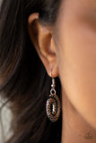 Paparazzi VINTAGE VAULT "Metro Mystique" Brown Necklace & Earring Set Paparazzi Jewelry