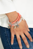 Paparazzi "Ocean Breeze" Orange Bracelet Paparazzi Jewelry