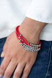Paparazzi "Mega Magnetic" Red Bracelet Paparazzi Jewelry