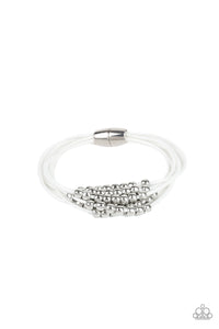 Paparazzi "Mega Magnetic" White Bracelet Paparazzi Jewelry