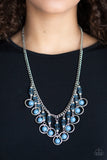 Paparazzi "Cool Cascade" Blue Necklace & Earring Set Paparazzi Jewelry