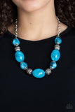 Paparazzi "Ice Melt" Blue Necklace & Earring Set Paparazzi Jewelry