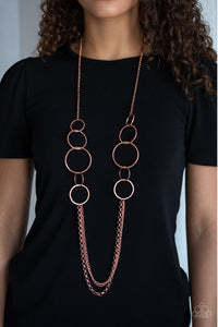 Paparazzi VINTAGE VAULT "Ring in the Radiance" Copper Necklace & Earring Set Paparazzi Jewelry