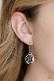 Paparazzi "Metro Medallion" Black Necklace & Earring Set Paparazzi Jewelry