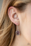 Paparazzi "Metro Medallion" Purple Necklace & Earring Set Paparazzi Jewelry