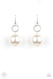 Paparazzi "Wall Street Welcome Party" FASHION FIX White Earrings Paparazzi Jewelry