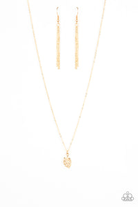 Paparazzi "Palm Tree Retreat" Gold Necklace & Earring Set Paparazzi Jewelry