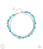 Paparazzi "Beach Expedition" Blue ANKLET Bracelet Paparazzi Jewelry