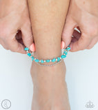 Paparazzi "Beach Expedition" Blue ANKLET Bracelet Paparazzi Jewelry