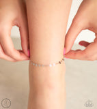 Paparazzi "Beach Shimmer" Silver Anklet Bracelet Paparazzi Jewelry