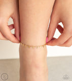 Paparazzi "Sand Shark" Gold Anklet Bracelet Paparazzi Jewelry