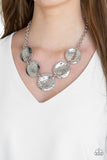 Paparazzi "First Impressions" Silver Necklace & Earring Set Paparazzi Jewelry