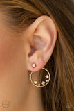 Paparazzi "Top-Notch Twinkle" Gold Post Earrings Paparazzi Jewelry