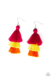 Paparazzi VINTAGE VAULT "Hold On To Your Tassel!" Multi Earrings Paparazzi Jewelry