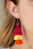 Paparazzi VINTAGE VAULT "Hold On To Your Tassel!" Multi Earrings Paparazzi Jewelry
