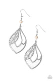 Paparazzi "Absolutely Airborne" White Earrings Paparazzi Jewelry