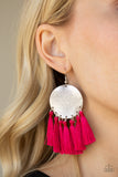 Paparazzi “Tassel Tribute” Pink Earrings Paparazzi Jewelry