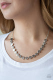 Paparazzi "Artisanal Affluence" Silver Necklace & Earring Set Paparazzi Jewelry