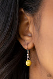 Paparazzi "Desert Plumes" Yellow Necklace & Earring Set Paparazzi Jewelry
