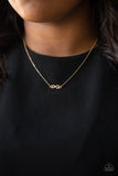 Paparazzi "Always a Winner" Gold Necklace & Earring Set Paparazzi Jewelry