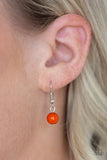 Paparazzi "Beautifully Beaded" Orange Necklace & Earring Set Paparazzi Jewelry