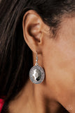 Paparazzi "Rebel Highness" FASHION FIX Silver Earrings Paparazzi Jewelry