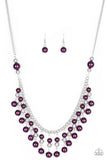 Paparazzi "Location, Location, Location!" Purple Necklace & Earring Set Paparazzi Jewelry