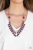 Paparazzi "Location, Location, Location!" Purple Necklace & Earring Set Paparazzi Jewelry