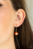 Paparazzi VINTAGE VAULT "Location, Location, Location!" Orange Necklace & Earring Set Paparazzi Jewelry