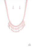 Paparazzi "Miss Majestic" Pink Necklace & Earring Set Paparazzi Jewelry