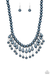 Paparazzi "Miss Majestic" Blue Necklace & Earring Set Paparazzi Jewelry