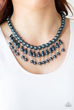 Paparazzi "Miss Majestic" Blue Necklace & Earring Set Paparazzi Jewelry