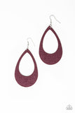 Paparazzi VINTAGE VAULT "What a Natural" Purple Earrings Paparazzi Jewelry