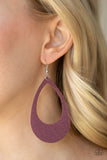 Paparazzi VINTAGE VAULT "What a Natural" Purple Earrings Paparazzi Jewelry
