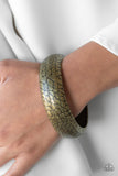 Paparazzi "Tread Lightly" Brass Bracelet Paparazzi Jewelry