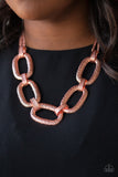 Paparazzi VINTAGE VAULT "Take Charge" Copper Necklace & Earring Set Paparazzi Jewelry