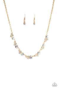 Paparazzi "Social Luster" Gold Necklace & Earring Set Paparazzi Jewelry