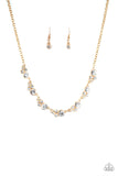 Paparazzi "Social Luster" Gold Necklace & Earring Set Paparazzi Jewelry