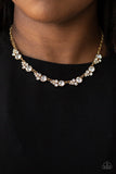 Paparazzi "Social Luster" Gold Necklace & Earring Set Paparazzi Jewelry