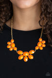 Paparazzi "Flair Affair" Orange Necklace & Earring Set Paparazzi Jewelry