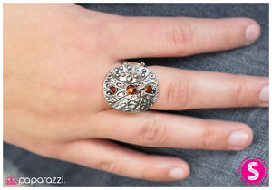 Paparazzi "Queen Of Hearts" Brown Ring Paparazzi Jewelry