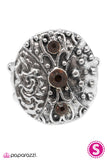 Paparazzi "Queen Of Hearts" Brown Ring Paparazzi Jewelry