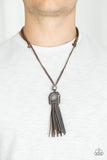 Paparazzi VINTAGE VAULT "Old Town Road" Brown Mens Necklace Unisex Paparazzi Jewelry