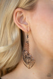 Paparazzi "Once Upon A Heart" Copper Earrings Paparazzi Jewelry