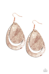 Paparazzi "Fiery Firework" Copper Earrings Paparazzi Jewelry