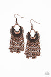 Paparazzi "Catching Dreams" Copper Earrings Paparazzi Jewelry