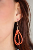 Paparazzi "The Great Outback" Orange 029XX Necklace & Earring Set Paparazzi Jewelry